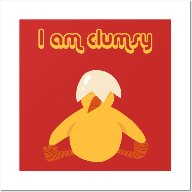 I am clumsy Wall Art by Imutobi